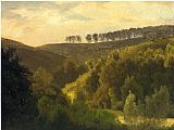 Famous Sunrise Paintings - Sunrise over Forest and Grove